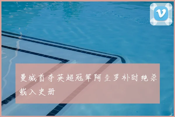 曼城首夺英超冠军阿圭罗补时绝杀载入史册